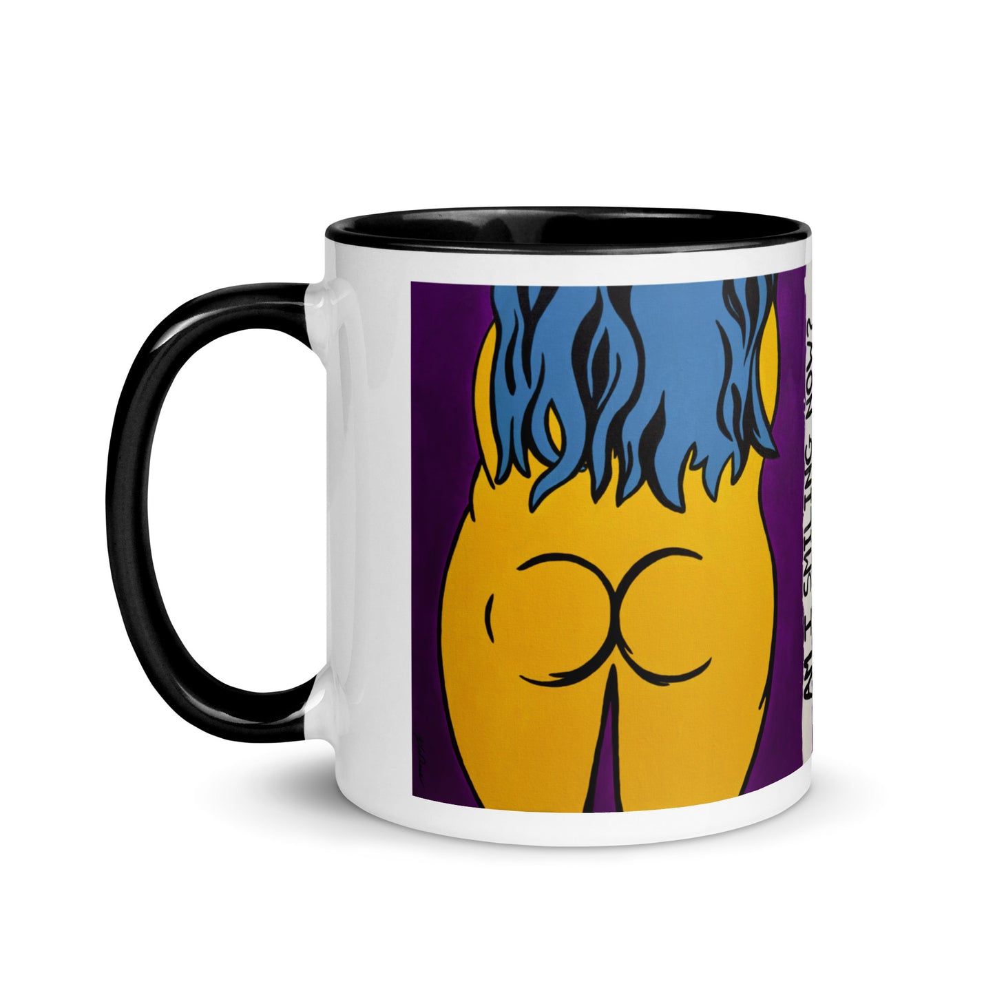 "Am I Smiling Now?" Mug