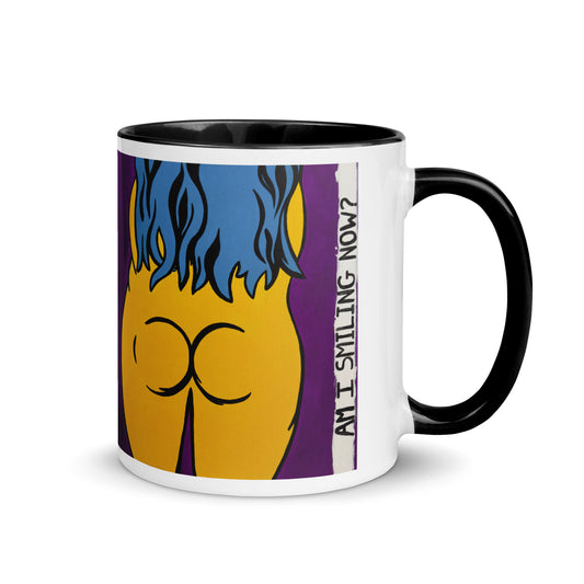 "Am I Smiling Now?" Mug